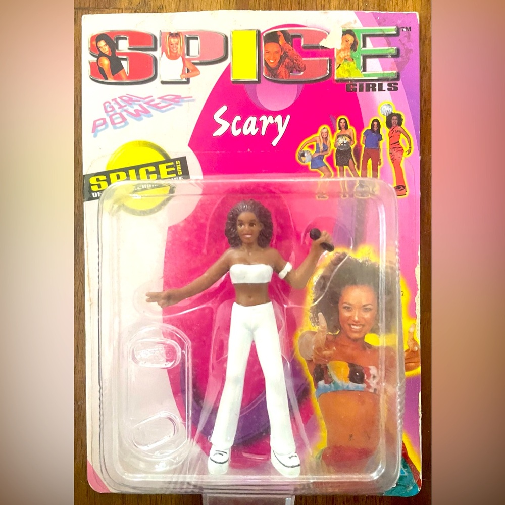 3/$15 Vintage Spice Girls 1998 Scary Spice 3" Collectible Figure Sealed